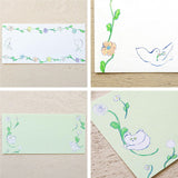 Cozyca Products コジカプロダクツ 北澤平祐 一筆箋 はるかぜにのるみんな くだものをはこぶみんな heisuke kitazawa 植物 花 女の子 動物 果物 フルーツ 美濃和紙 手紙 レター letter おしゃれ かわいい