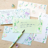 Cozyca Products コジカプロダクツ 北澤平祐 一筆箋 はるかぜにのるみんな くだものをはこぶみんな heisuke kitazawa 植物 花 女の子 動物 果物 フルーツ 美濃和紙 手紙 レター letter おしゃれ かわいい