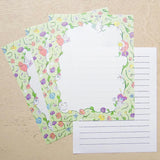 Cozyca Products コジカプロダクツ 北澤平祐 レターセット はるかぜにのるみんな くだものをはこぶみんな heisuke kitazawa 植物 花 女の子 動物 果物 フルーツ 美濃和紙 手紙 便箋 letter おしゃれ かわいい