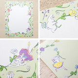 Cozyca Products コジカプロダクツ 北澤平祐 レターセット はるかぜにのるみんな くだものをはこぶみんな heisuke kitazawa 植物 花 女の子 動物 果物 フルーツ 美濃和紙 手紙 便箋 letter おしゃれ かわいい