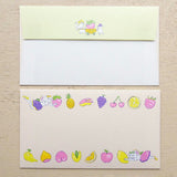 Cozyca Products コジカプロダクツ 北澤平祐 レターセット はるかぜにのるみんな くだものをはこぶみんな heisuke kitazawa 植物 花 女の子 動物 果物 フルーツ 美濃和紙 手紙 便箋 letter おしゃれ かわいい