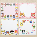 Cozyca Products コジカプロダクツ Aiko Fukawa ブロックメモ niko niko SMILE! Little fluffy friends 花 ネコ うさぎ リス メモ メモ帳 メッセージカード 手紙 レター memo messagecard card letter おしゃれ かわいい