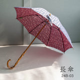 Hiraten Hiraten Parasol Iwasa × Hiraten Rose Blue carré long parapluie pliant parapluie