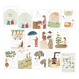 캘린더 2026 A4 크기의 분리 가능한 유형 Kojika 제품