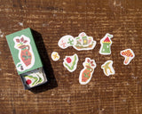 倉敷意匠 Classiky 夜長堂 マッチ箱のシール おしゃれさん おとぎの国 こけしちゃん シール ステッカー マッチ箱 かわいい おしゃれ ギフト プレゼント