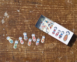 倉敷意匠 Classiky 夜長堂 マッチ箱のシール おしゃれさん おとぎの国 こけしちゃん シール ステッカー マッチ箱 かわいい おしゃれ ギフト プレゼント