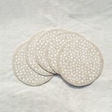 Classiky dot 및 라인 패턴 제조 코스터 탑 팬 인쇄 코스터