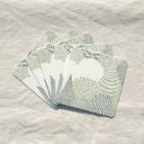 Classiky dot 및 라인 패턴 제조 코스터 탑 팬 인쇄 코스터