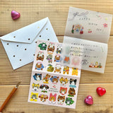 Cozyca Products コジカプロダクツ Aiko Fukawa バースデーカード niko niko SMILE! HAPPY BIRTHDAY Special day 誕生日 祝い バースデー 花 ネコ うさぎ リス おしゃれ かわいい