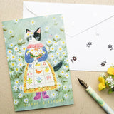 Cozyca Products コジカプロダクツ Aiko Fukawa バースデーカード niko niko SMILE! HAPPY BIRTHDAY Special day 誕生日 祝い バースデー 花 ネコ うさぎ リス おしゃれ かわいい