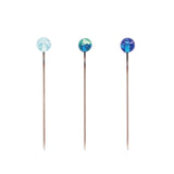 cohana Kohana Limited Matériau bleu japonais Épingle en verre superposé bleu indigo
