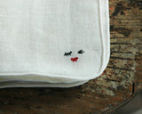 倉敷意匠 Classiky mitsou リネンガーゼ ハンカチ 黒猫 お友だち ウインク リンゴ コーヒー パン リネン ガーゼ linen gauze handkerchief 奥村麻利子 かわいい おしゃれ ギフト プレゼント