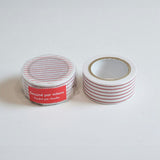 Classiky mitsou 마스킹 테이프 폴카 도트 줄무늬 격자 빨간색