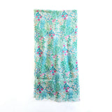 Classiky Dot and Line Pattern Manufacturing Linen Gauze Stole Linen Blend