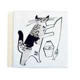 Classiky Traneco Bonbon 프린트 타일 7.3cm 1 피스 고양이