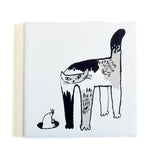 Classiky Traneco Bonbon 프린트 타일 7.3cm 1 피스 고양이