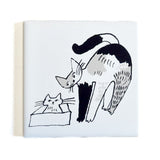 Classiky Traneco Bonbon 프린트 타일 7.3cm 1 피스 고양이