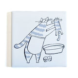 Classiky Traneco Bonbon 프린트 타일 7.3cm 1 피스 고양이