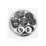 Timbre hérisson de chef pâtissier 30x30mm, couvercle de boîte de chocolat, chariot de four à pain, ours noir Shiba Inu, sac de courses Soramame-chan, cadeau