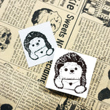 Pâtissier Hérisson Timbre 30x30mm Couvercle En Boîte De Chocolat Four À Pain Chariot Ours Noir Shiba Inu Fève Sac De Courses Présent Lettre Harry