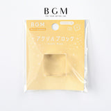 BGM アクリルブロック Cube クリアスタンプ用 30x30x15mm ビージーエム はんこ 手帳 パーツ アクリルホルダー Acrylic Block BT-AB005