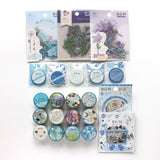 BGM マスキングテープ フレークシール セット