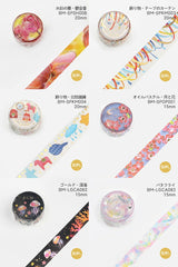 BGM マスキングテープ フレークシール セット