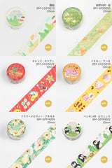 BGM マスキングテープ フレークシール セット