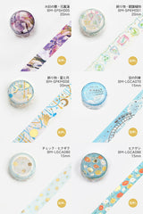 BGM マスキングテープ フレークシール セット