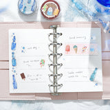 BGM ビージーエム クリアテープ 夏限定 2025 Limited 20mm 2cm 2センチ 20ミリ幅 パーゴラの下の猫 犬とひまわり カラフル傘 アイス ラムネ 空図鑑 夏空 夏 ギフト カード 手帳 コラージュ 素材