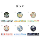 BGM ビージーエム クリアテープ 夏限定 2025 Limited 20mm 2cm 2センチ 20ミリ幅 パーゴラの下の猫 犬とひまわり カラフル傘 アイス ラムネ 空図鑑 夏空 夏 ギフト カード 手帳 コラージュ 素材