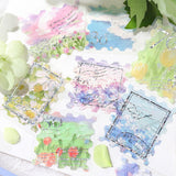 BGM ビージーエム フレークシール 4個セット 郵便局 15デザインx3枚(45枚) ザ・ ファンタジー ザ・ マジック ザ・ ベーカリー ザ・ ペインティング まとめ買い 大人買い お得セット ギフト カード 手帳