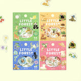 BGM ビージーエム フレークシール 4個セット ぬくもりの森 15デザインx3枚 (45枚) ピンク イエロー ブルー グリーン まとめ買い 大人買い お得セット ギフト カード 手帳