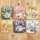 3個セット BGM ビージーエム フレークシール IPPAI 45枚入り ネコがいっぱいです vol.2 ラッコがいっぱいです スモールアニマルがいっぱいです 素材 バラバラ バラシール 手帳 箔押し お得 まとめ買い
