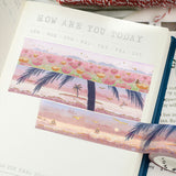 BGM ビージーエム マスキングテープ 6個セット 夢幻の景色 箔押し 20mm 2.0cm 2.0センチ 20ミリ幅 野原 花の園 雪国 海岸 夜の湖 星空 景色 まとめ買い 大人買い お得セット ギフト カード 手帳