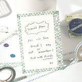 BGM ビージーエム マスキングテープ Life 5mm 0.5cm 0.5センチ 5ミリ幅 小さな青い花 ネコたち ダックスフント 趣味時間 星夢 皮むきリンゴ 和紙 マステ ギフト カード 手帳