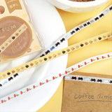 BGM ビージーエム マスキングテープ Life 箔押し 5mm 0.5cm 0.5センチ 5ミリ幅 星花火 まるまる 贈る花 ドキドキ 黒猫ちゃん お茶タイム 和紙 マステ ギフト カード 手帳