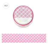 BGM Clear Tape 20mm Life Decoration Panda Chinese Sky Cocktail Tile Pattern Pink Lattice Rabbit