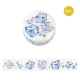 BGM Masking Ruban 15 mm Life Galaxy Train Ice Vegetable Cat et Yuru Fluffy Fluffy Flower Line