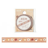 BGM -Klebeband 5mm Leben kleine blaue Blumen Katzen Dackel Hobby Time Star Dream geschälte Apfel