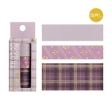 BGM ビージーエム マスキングテープ SCHOOL COLORS 15mm / 20mm / 30mm 和紙 モーヴピンク スモークブルー キャラメル グレー 学校 制服 スクール マステ ギフトカード 手帳 箔押し コラージュ 素材