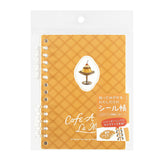 BGM-Stickerbuch, A6-Format, 24 Blatt, 48 Seiten, Café a la mode, Kuroneko und Zitronenkuchen, Kuroneko und Erdbeerkuchen, Trennpapier