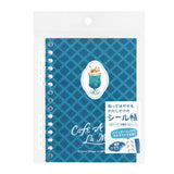 BGM-Stickerbuch, A6-Format, 24 Blatt, 48 Seiten, Café a la mode, Kuroneko und Zitronenkuchen, Kuroneko und Erdbeerkuchen, Trennpapier