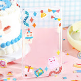 BGM ビージーエム キャンディシール 90x175mm アイスドリンク コーヒーブレイク いちごスイーツ ハッピーパーティー 彩りブローチ 数字アルファベット 立体 シートシール シール ギフトカード 手帳 コラージュ 素材