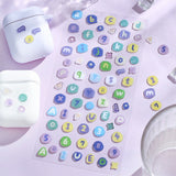 BGM ビージーエム キャンディシール 90x175mm アイスドリンク コーヒーブレイク いちごスイーツ ハッピーパーティー 彩りブローチ 数字アルファベット 立体 シートシール シール ギフトカード 手帳 コラージュ 素材