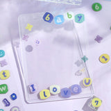 BGM ビージーエム キャンディシール 90x175mm アイスドリンク コーヒーブレイク いちごスイーツ ハッピーパーティー 彩りブローチ 数字アルファベット 立体 シートシール シール ギフトカード 手帳 コラージュ 素材