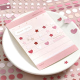 BGM ビージーエム シートシール デイリーパレットシール 6シート入り 特殊紙 手帳 スケジュール 丸 三角 四角 図形 シール ギフトカード 手帳 コラージュ 素材