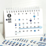 BGM ビージーエム シートシール デイリーパレットシール 6シート入り 特殊紙 手帳 スケジュール 丸 三角 四角 図形 シール ギフトカード 手帳 コラージュ 素材