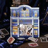 BGM ビージーエム フレークシール 空想商店街 箔押し 15デザインx3枚 (45枚) 黒猫探偵社 魔法古書店 洋菓子喫茶 時空写真館 和紙 シール ギフトカード 手帳 コラージュ 素材