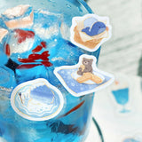 BGM ビージーエム フレークシール 午後の茶会 箔押し 15デザインx3枚 (45枚) リズムでおーどろう ほっと一息つこう おやつたーべよ みんなでうーたおう 和紙 シール ギフトカード 手帳 コラージュ 素材